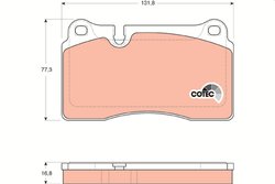 SET PLACUTE FRANA TRW GDB1670 - Compatibil cu SEAT, VAUXHALL, VW