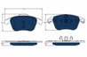 SET PLACUTE FRANA TRW GDB1691BTE - Compatibil cu PEUGEOT