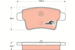 Set placute frana TRW GDB1692