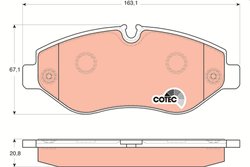 Set placute frana TRW GDB1698