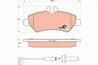 SET PLACUTE FRANA TRW GDB1697 - Compatibil cu MERCEDES-BENZ, VW