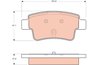 SET PLACUTE FRANA TRW GDB1714 - Compatibil cu OPEL, VAUXHALL
