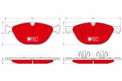 Set placute frana TRW GDB1728DTE