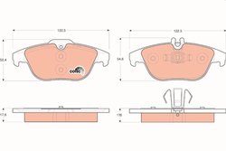 SET PLACUTE FRANA TRW GDB1738 - Compatibil cu MERCEDES-BENZ, MERCEDES-BENZ (BBDC)