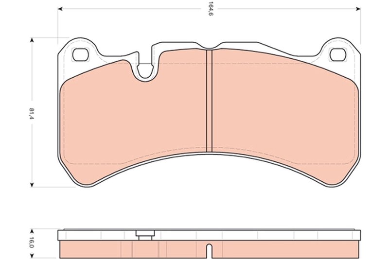 SET PLACUTE FRANA TRW GDB1739 - Compatibil cu FPV, MASERATI, MERCEDES-BENZ