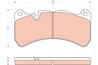 SET PLACUTE FRANA TRW GDB1739 - Compatibil cu FPV, MASERATI, MERCEDES-BENZ