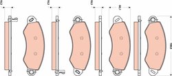 SET PLACUTE FRANA TRW GDB1744 - Compatibil cu LDV, MAXUS