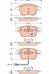 Set placute frana TRW GDB1762