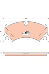 SET PLACUTE FRANA TRW GDB1774 - Compatibil cu AUDI, FIAT, PORSCHE, VW