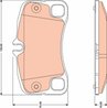 SET PLACUTE FRANA TRW GDB1792 - Compatibil cu PORSCHE