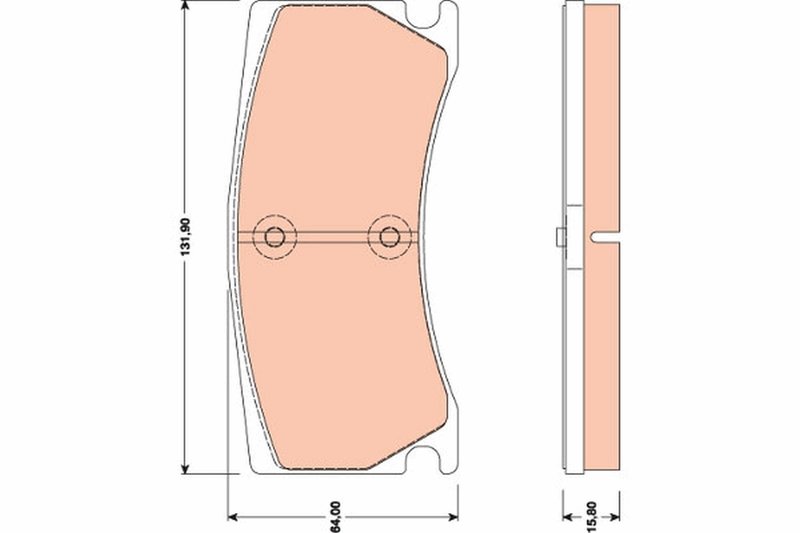 SET PLACUTE FRANA TRW GDB1801 - Compatibil cu JAGUAR