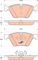 SET PLACUTE FRANA TRW GDB1810 - Compatibil cu BMW, BMW (BRILLIANCE)