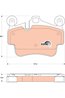 SET PLACUTE FRANA TRW GDB1836 - Compatibil cu PORSCHE