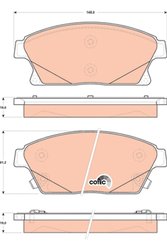 SET PLACUTE FRANA TRW GDB1847 - Compatibil cu BUICK (SGM), CADILLAC, CHEVROLET, CHEVROLET (SGM), HOLDEN, OPEL, VAUXHALL
