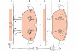 SET PLACUTE FRANA TRW GDB1883 - Compatibil cu AUDI, AUDI (FAW)