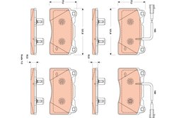 Set placute frana TRW GDB1888