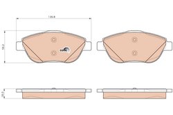 SET PLACUTE FRANA TRW GDB1926 - Compatibil cu CITROEN, DS, OPEL, PEUGEOT, VAUXHALL