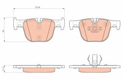 SET PLACUTE FRANA TRW GDB1937 - Compatibil cu BMW, BMW (BRILLIANCE)