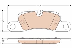 SET PLACUTE FRANA TRW GDB1962 - Compatibil cu PORSCHE