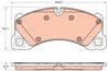 SET PLACUTE FRANA TRW GDB1969 - Compatibil cu PORSCHE, VW