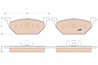 SET PLACUTE FRANA TRW GDB1984 - Compatibil cu AUDI, SEAT, SKODA, SKODA (SVW), VW, VW (FAW), VW (SVW), ZHONGHUA (BRILLIANCE)