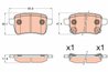 SET PLACUTE FRANA TRW GDB2032 - Compatibil cu FIAT, FIAT (GAC)