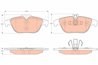 SET PLACUTE FRANA TRW GDB2051 - Compatibil cu MERCEDES-BENZ, MERCEDES-BENZ (BBDC)