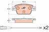 SET PLACUTE FRANA TRW GDB2054 - Compatibil cu CHRYSLER, FIAT, LANCIA