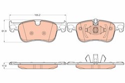 Set placute frana TRW GDB2062