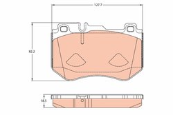 Set placute frana TRW GDB2078