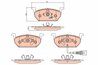 SET PLACUTE FRANA TRW GDB2080 - Compatibil cu AUDI, SEAT, SKODA, VW