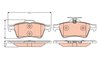 SET PLACUTE FRANA TRW GDB2086 - Compatibil cu CADILLAC, CHEVROLET, CITROEN, DAIMLER, FORD, JAGUAR, MAZDA, OPEL, RENAULT, SAAB, V