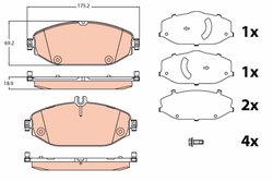 SET PLACUTE FRANA TRW GDB2097 - Compatibil cu MERCEDES-BENZ, MERCEDES-BENZ (BBDC)