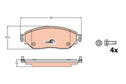Set placute frana TRW GDB2096