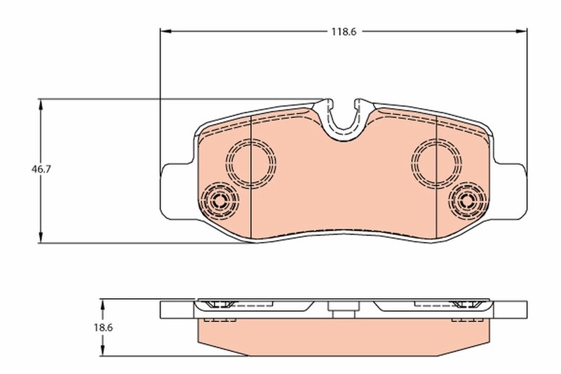 SET PLACUTE FRANA TRW GDB2102 - Compatibil cu MERCEDES-BENZ, MERCEDES-BENZ (FJDA)
