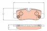 SET PLACUTE FRANA TRW GDB2102 - Compatibil cu MERCEDES-BENZ, MERCEDES-BENZ (FJDA)