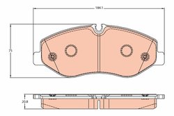 SET PLACUTE FRANA TRW GDB2103 - Compatibil cu MERCEDES-BENZ, MERCEDES-BENZ (FJDA)