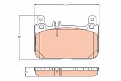 SET PLACUTE FRANA TRW GDB2118 - Compatibil cu MERCEDES-BENZ