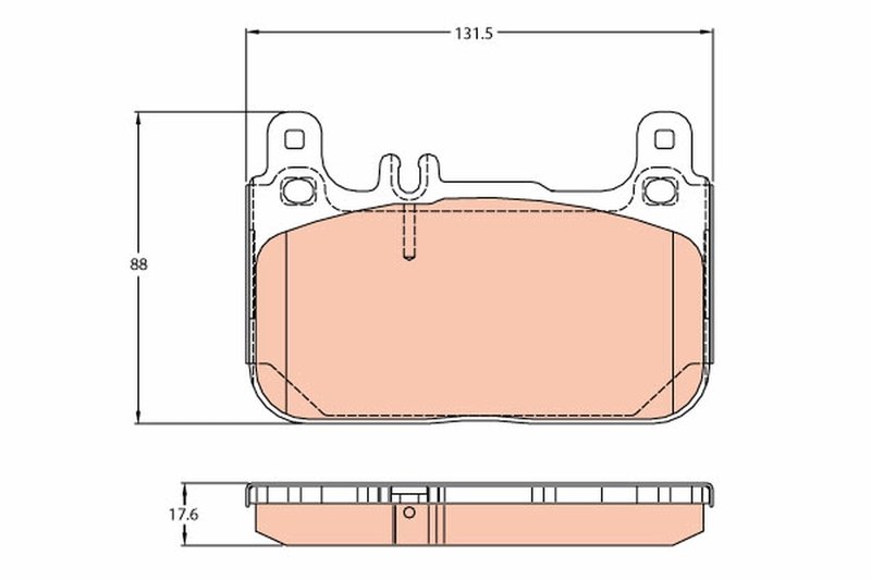 SET PLACUTE FRANA TRW GDB2118 - Compatibil cu MERCEDES-BENZ