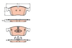 SET PLACUTE FRANA TRW GDB2146 - Compatibil cu VOLVO