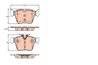 Set placute frana TRW GDB2154