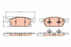 SET PLACUTE FRANA TRW GDB2167 - Compatibil cu FORD, FORD USA