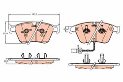 SET PLACUTE FRANA TRW GDB2177 - Compatibil cu BENTLEY