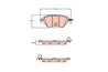 SET PLACUTE FRANA TRW GDB2199 - Compatibil cu MAZDA