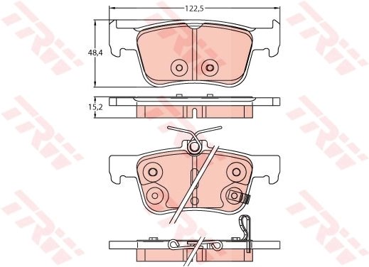 Set placute frana TRW GDB2252