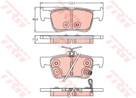 Set placute frana TRW GDB2252