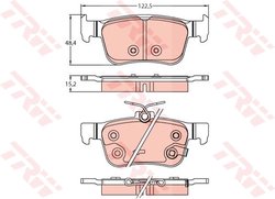 Set placute frana TRW GDB2256