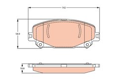 SET PLACUTE FRANA TRW GDB2268 - Compatibil cu RENAULT