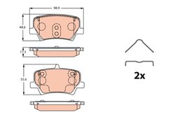Set placute frana TRW GDB2277