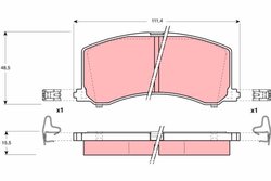 Set placute frana TRW GDB3091